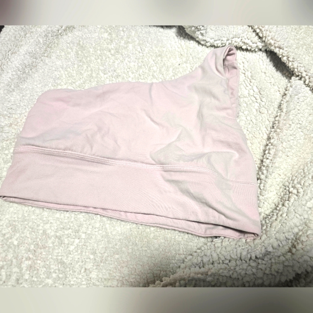 Lululemon Light Pink One-Shoulder Bra Size 8